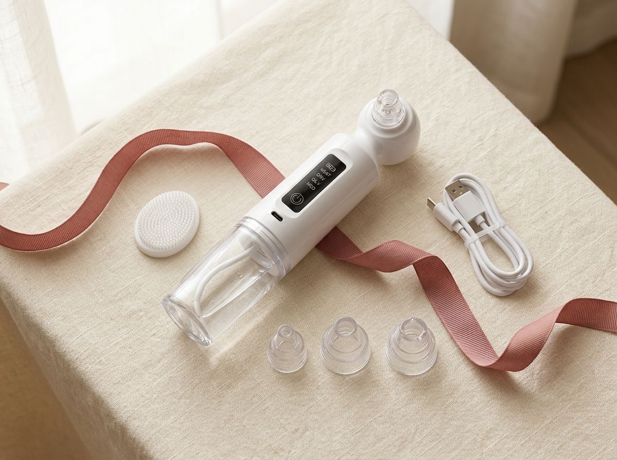 Complete Kit: device, three precision tips, brush head and USB-C cable